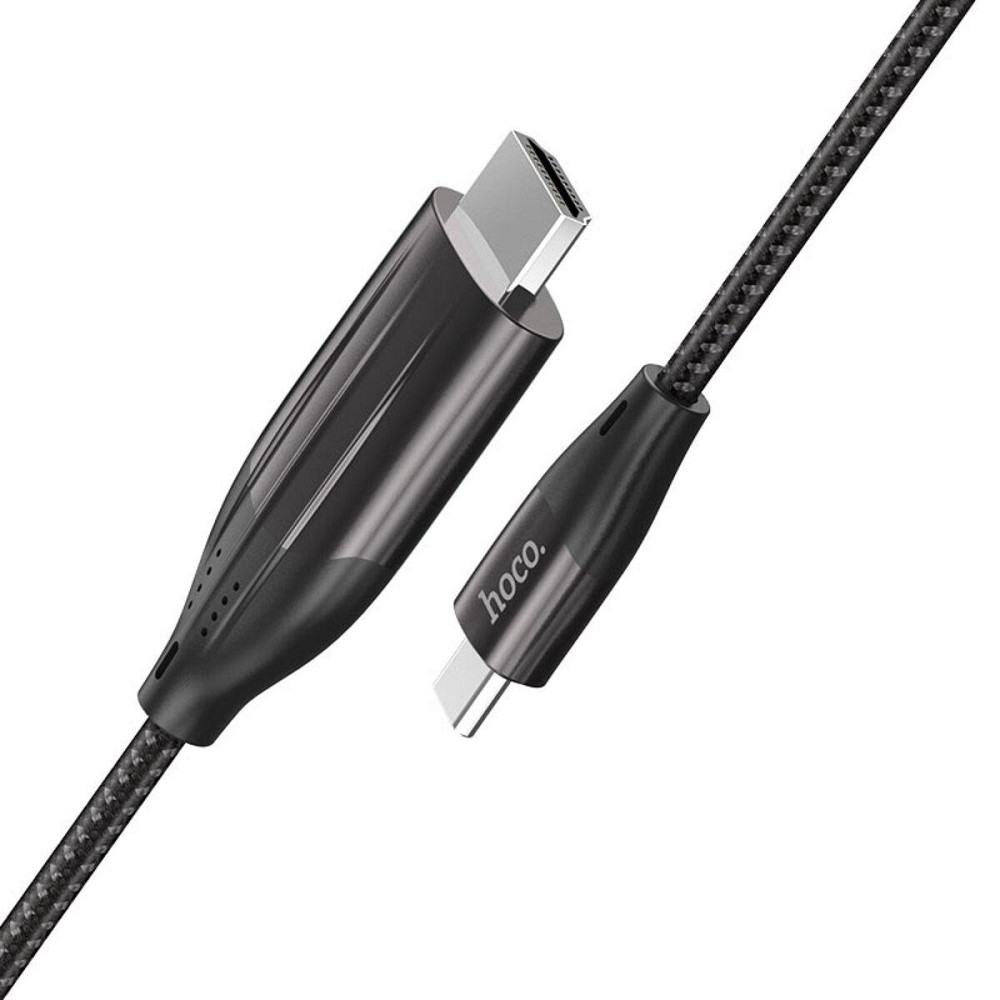 Кабель для відео відеокабель HOCO UA16 Type-C - HDTV HD on-screen cable, колір металево-сірий 6931474755025 Одеса - фото 3