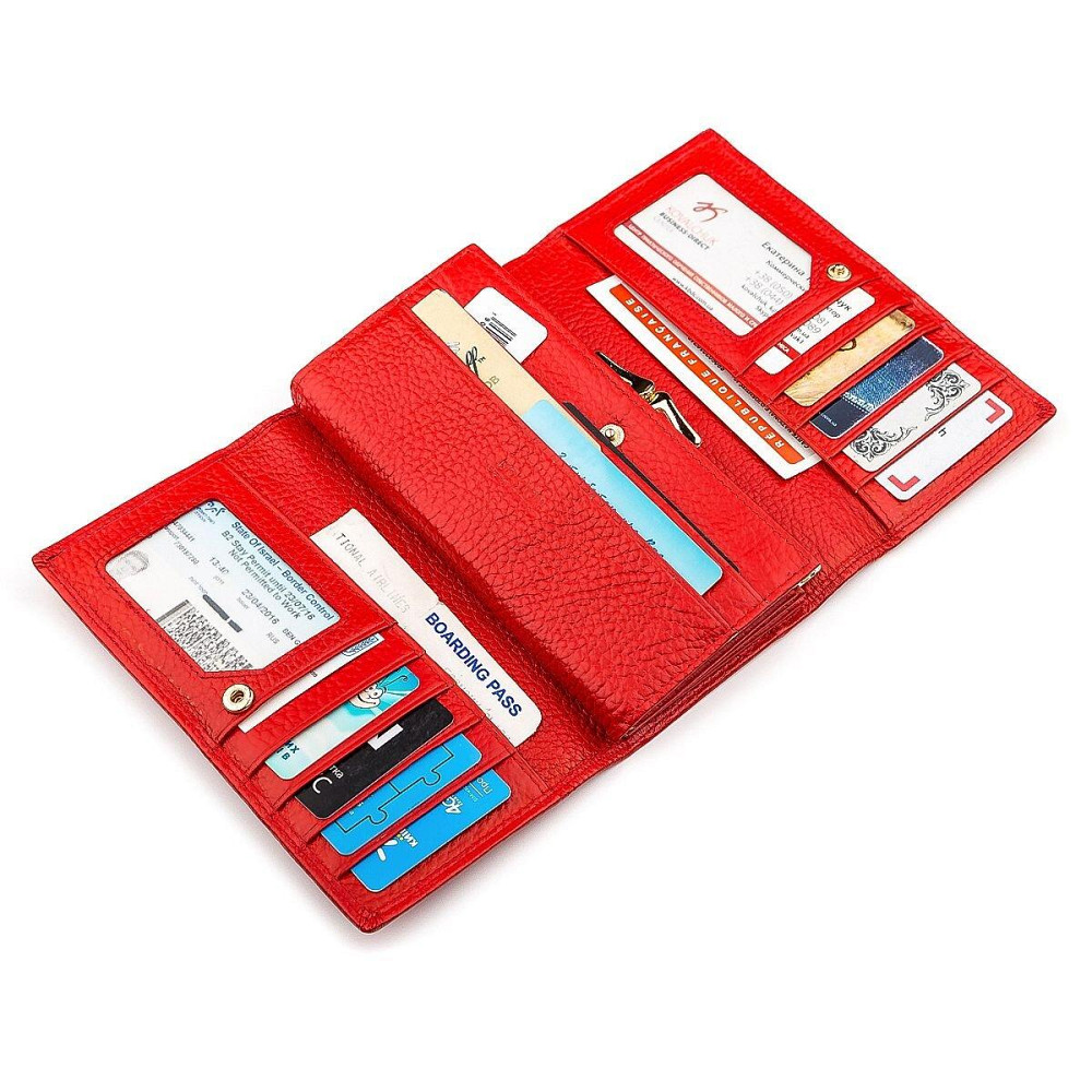 Гаманець жіночий яскравий Червоний (Boston) Київ - фото 3