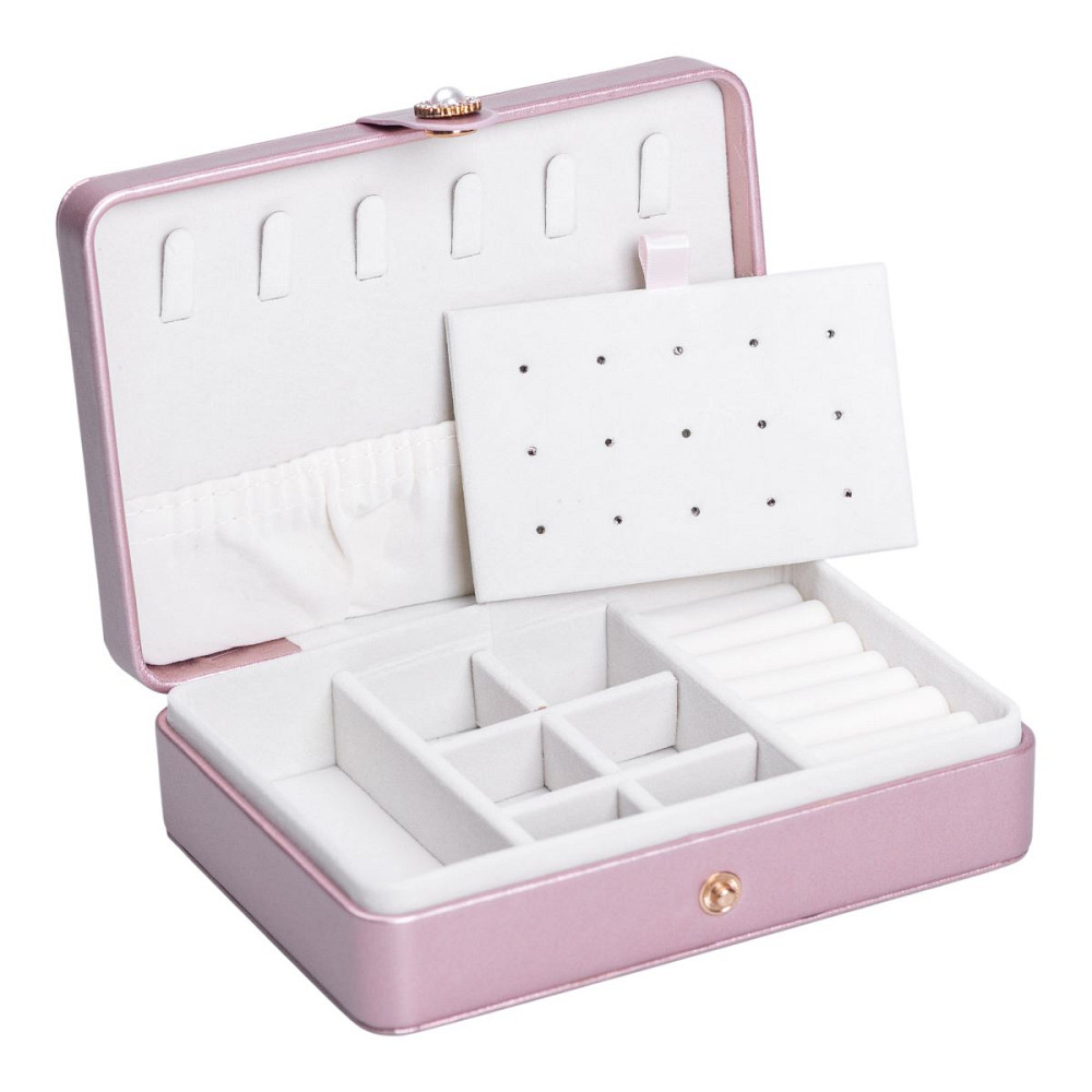 Yiwu Скринька для прикрас з еко шкіри 16×11×4.7 см органайзер для ювелірних виробів HP-5-30PP Коломыя - изображение 5