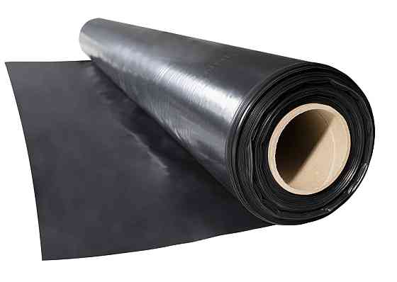 Пленка 80 мкм 6*50 черная полиэтиленовая для мульчирования Днепр
