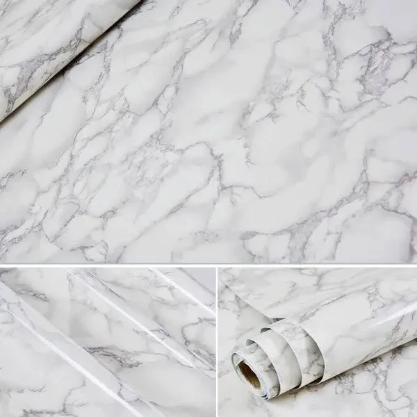 Универсальная самоклеящаяся пленка 3м х 60см Белый мрамор для мебели, стен, декора и ремонта Одесса - изображение 6