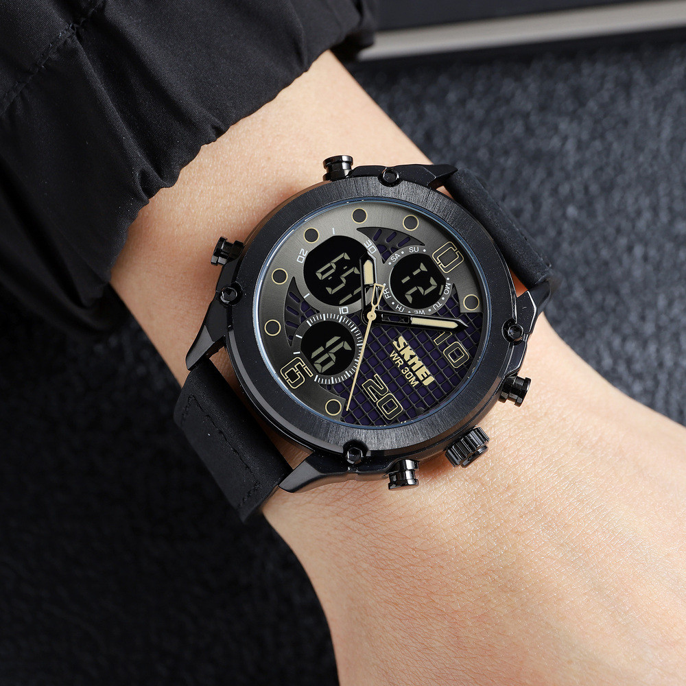 Skmei 1975LBKBK Black-Black Leather. SBR Киев - изображение 3