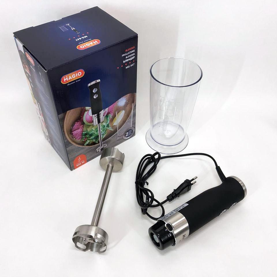 Кухонний блендер з терками, Електричний блендер для збивання нержавіюча сталь EQ-95 Львів - фото 15