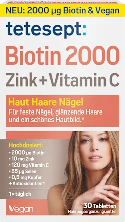 Tetesept Biotin 2000 Tabletten 30 St тетесепт Біотин 2000 Львів