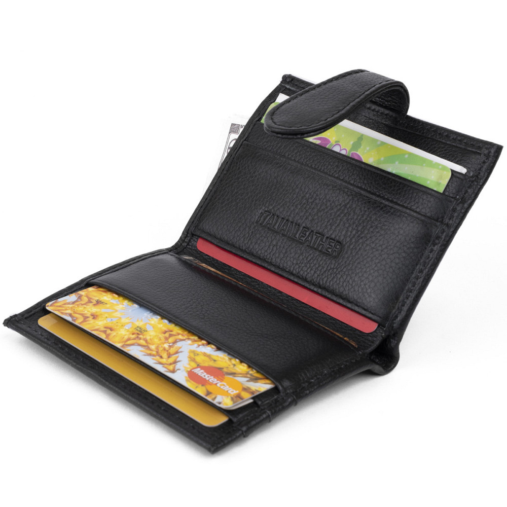 Гаманець-візитниця ST Leather 19208 Чорний Київ - фото 6