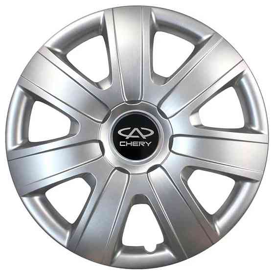 Автомобільні модельні ковпаки R13 Chery 104 4шт, SJS, сріблясті Київ