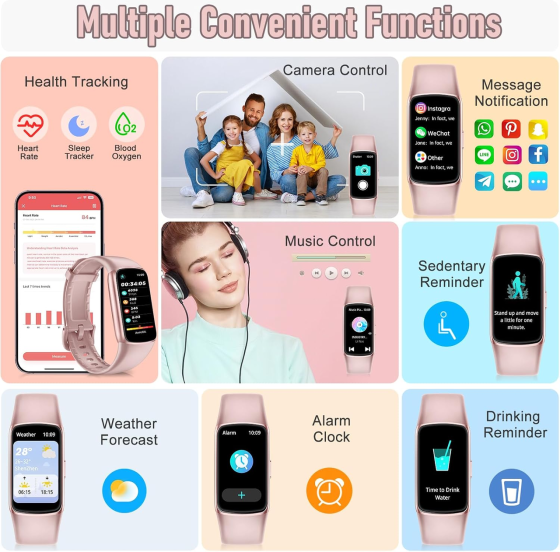 Фитнес-трекер Zeacool FT55, AMOLED 1,47