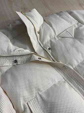 Куртка женская Fashion 3072 вафельная короткая с воротником-стойкой молочная, коричневый, L Киев