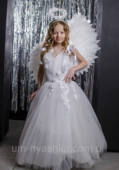 Длинное белое платье 128-140 Кривой Рог - изображение 4