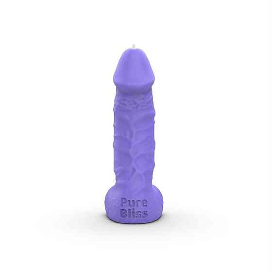 Свічка у вигляді члена Pure Bliss BIG Violet 18 см Sex Aura Київ