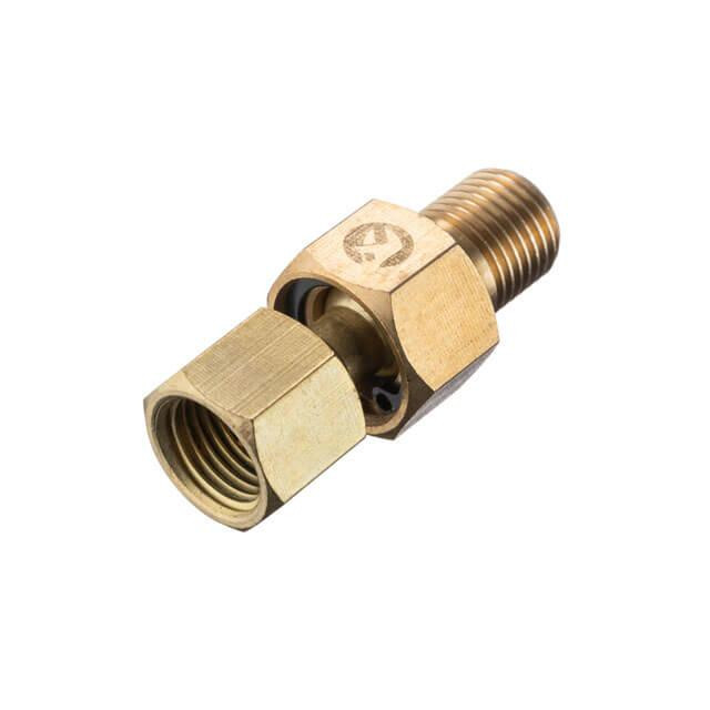 Шарнір поворотний, внутрішня різьба 1/4" - зовнішня різьба 1/4", латунь, STORM INTERTOOL PT-2210 Київ - фото 2