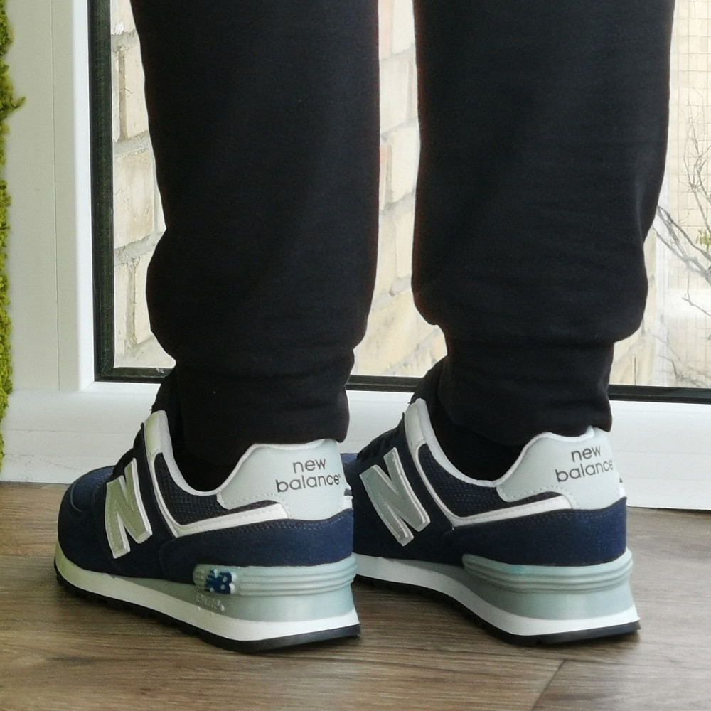 Сині Кросівки New Balance 574 Жіночі Чоловічі Замшеві Нью Баланс (розміри: 36,37,38) - 63-8 Дніпро - фото 7