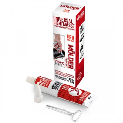 Герметик автомобильный MOLDER UNIVERSAL-DICHTMASSE RED 85г +370С (SIL370) Винница - изображение 1
