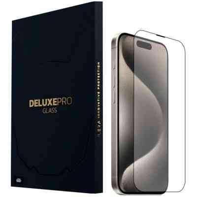 Стекло защитное iLera DeLuxe Original Glass iPhone 15 Pro Max (ILFCDL15PRMX) Винница
