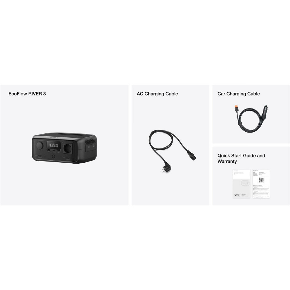 Зарядна станція EcoFlow River 3 UPS 245Wh, 300 W (EFRIVER3-UPS-EU-CBox) ( 17697 ) Харьков - изображение 11