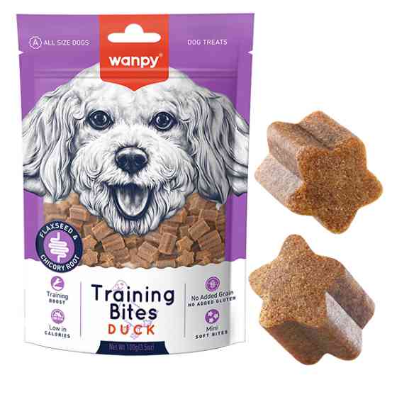 Wanpy Training Bites with Duck ВАНПИ УТКА МАЛЕНЬКИЕ КУСОЧКИ мягкое низкокалорийное лакомство для дрессировки собак Киев