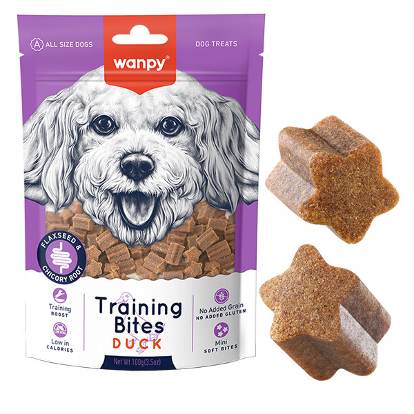Wanpy Training Bites with Duck ВАНПИ УТКА МАЛЕНЬКИЕ КУСОЧКИ мягкое низкокалорийное лакомство для дрессировки собак Киев - изображение 1