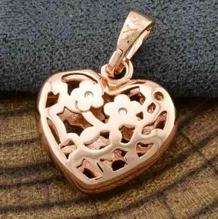 Кулон для цепочки до 3мм Xuping, размер 20*14мм, позолота РО Киев