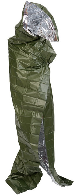 Універсальна Ковдра термофольга рятувальна 215х130 см Mil-Tec від Sturm (16024500) Olive Нововолинськ - фото 7