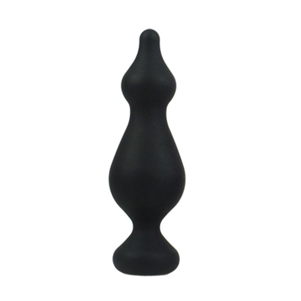 Анальна пробка Adrien Lastic Amuse Big Black (L) з двома переходами, макс. діаметр 4,4 см Sex Aura Київ - фото 1