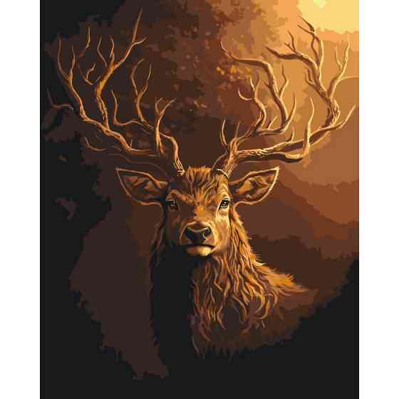 Картина за номерами "Сохатий" ©arttem_illustration 11707-AC 40х50 см Вінниця