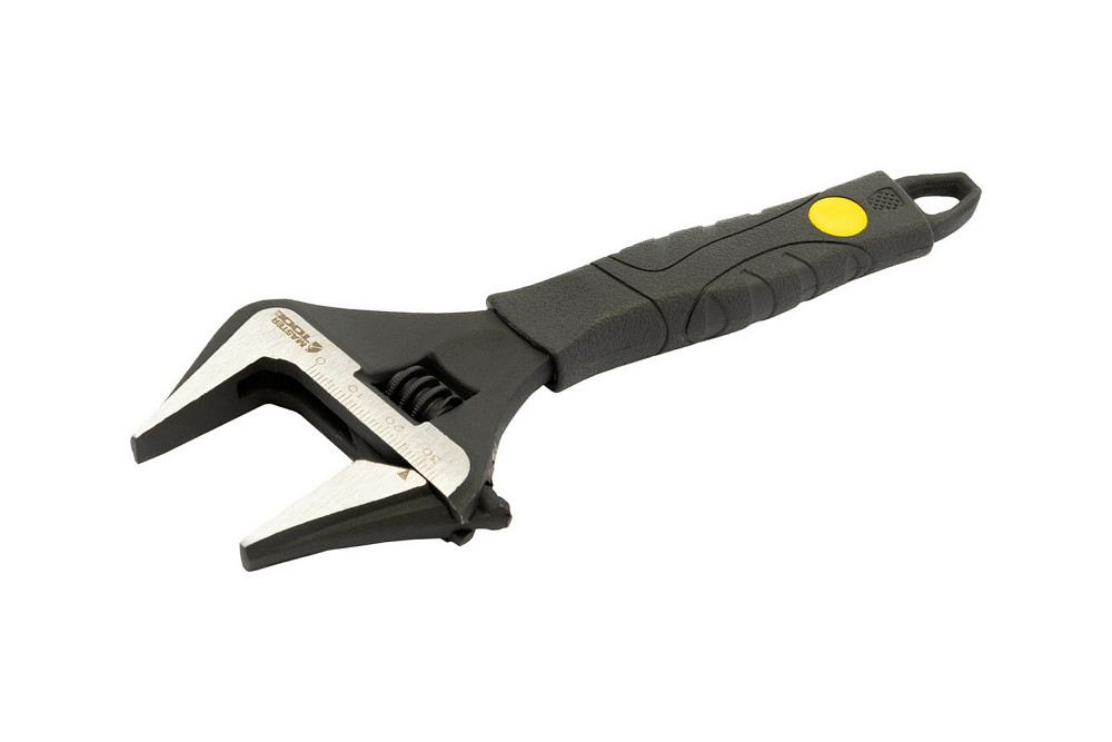 Ключ розвідний MASTERTOOL 150 мм 0-35 мм тонкі губки CrV рукоятка з TPR накладкою 76-0321 Коломыя - изображение 7