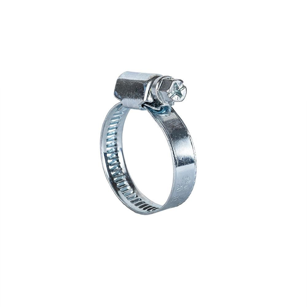 Хомут черв'ячний оцинкований 9 мм D20-32мм 25 шт. SIGMA (2511061) Київ - фото 1