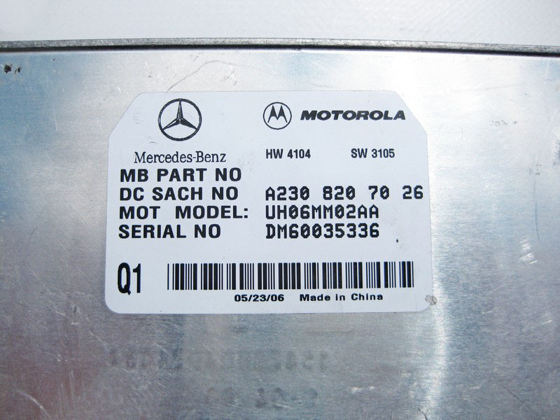 Mercedes-Benz  A2308207026 Блок мобільного телефону CLS C219 ML W164 E-Class W211 SL R230 R-Class W251 Одеса - фото 3