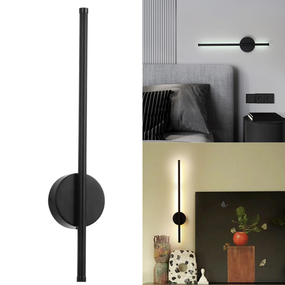 Настінний світильник лінійний, від мережі, 60 см / LED Світильник на стіну / Бра на стіну / Настінний бра Київ - фото 2