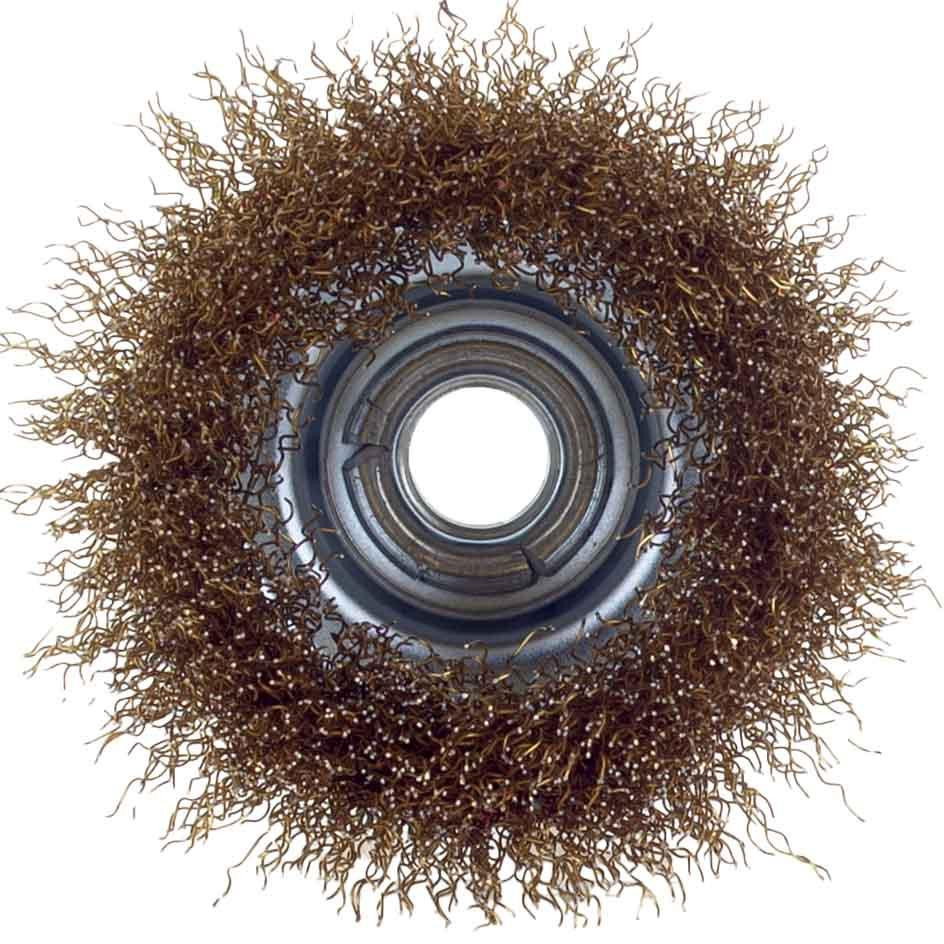 Щетка проволочная чашевидная Ø75мм М14×2мм (латунированная) SIGMA (9014071) Ровно - изображение 4