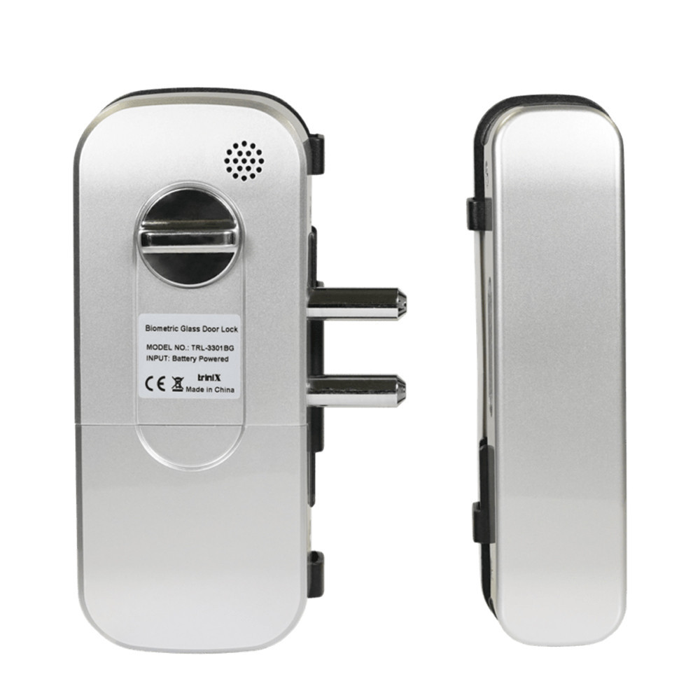Замок біометричний автономний на скляні двері Trinix TRL-3301BG зі зчитувачем відбитків пальців і карт EM-Marine (65-00002) Київ - фото 5