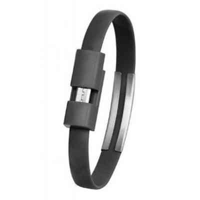 Дата кабель USB 2.0 AM to Micro 5P 0.2m браслет black Extradigital (KBU1783) Вінниця