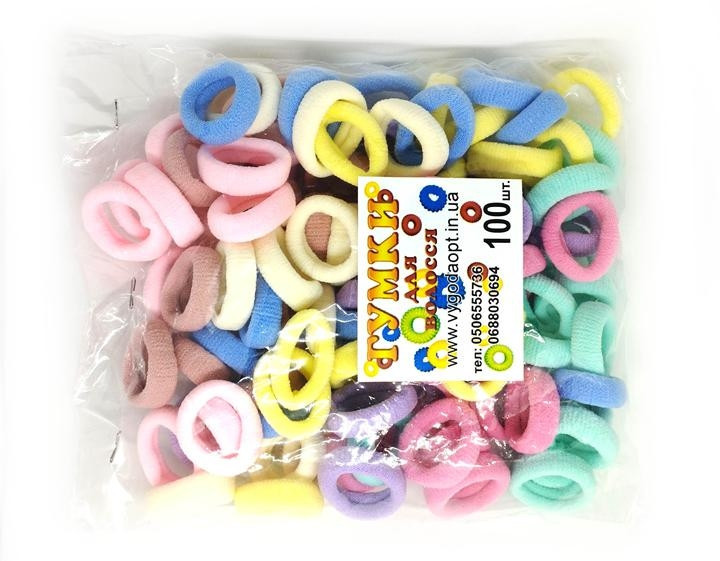 Резинка для волос набор 100 шт Киев - изображение 1