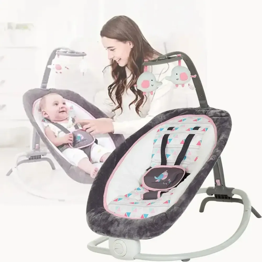 Детское кресло-качалка для новорожденных до 9 кг, (74х74х48см), 6917, Розовый Коломыя - изображение 4