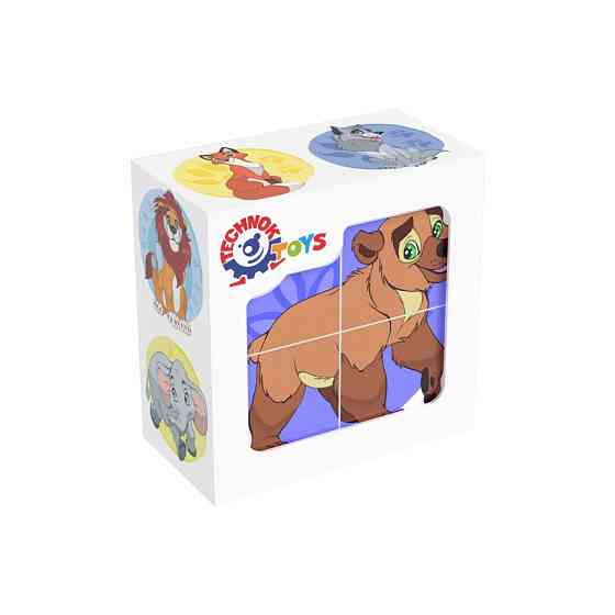 Розвиваючі кубики "Дикі тварини" ТехноК 1820TXK Вінниця