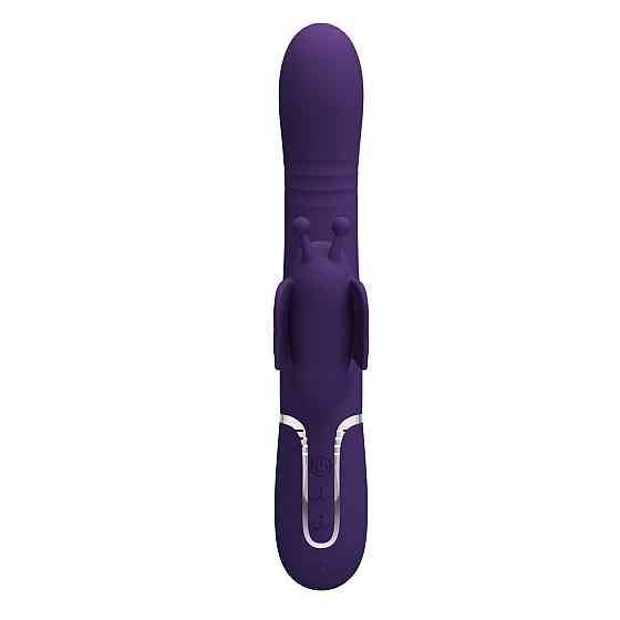 Вібратор-кролик PRETTY LOVE Twinkled Tenderness Purple, силікон, фіолетовий, подвійна стимуляція Sex Aura Київ