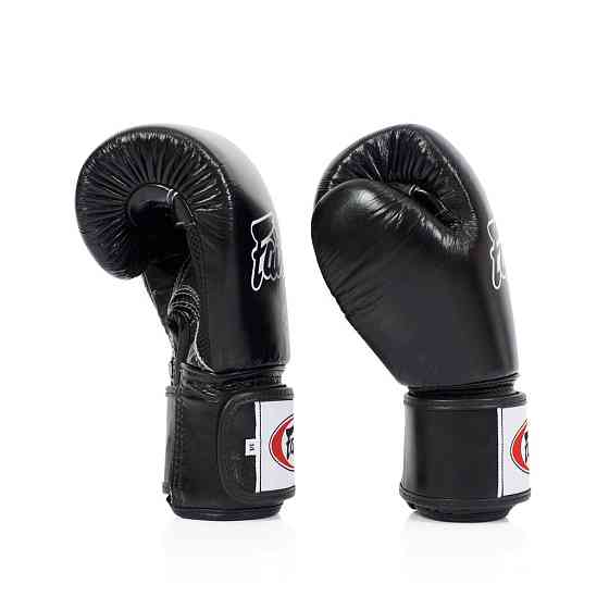 Боксерські рукавиці Fairtex BGV1 Black 18 унцій (бинти в комплекті) Каменское