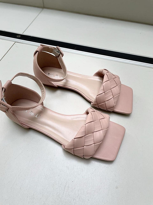 Meideli Босоніжки жіночі пудрові MEIDELI E839-33 літні, еко-шкіра/ Модні босоніжки на плоскій п Коломыя - изображение 3