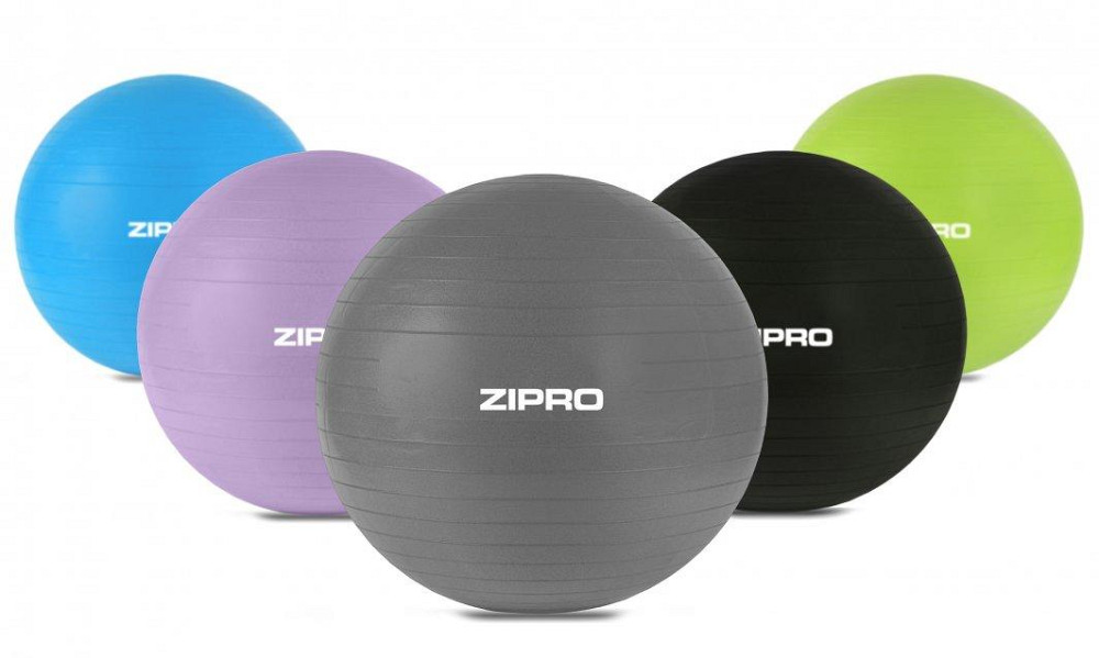 Мяч гимнастический Zipro Anti-Burst 65 см, серый Киев - изображение 3