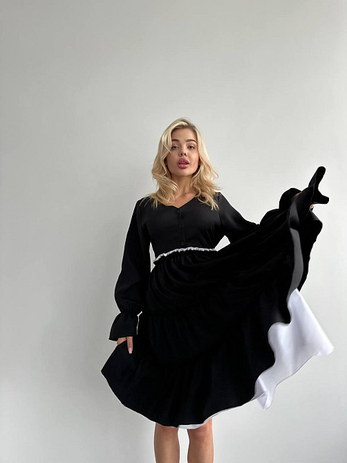 Женская базовая приталенная костюмный креп Одесса - изображение 2