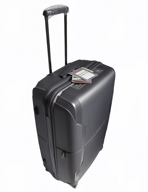 Чемодан пластиковый AIRTEX 245 большой 77 см серый Киев - изображение 2