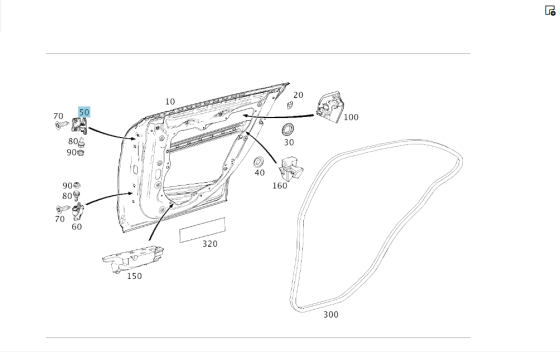 Mercedes-Benz  A1767300537 Верхня петля задніх лівих дверей CLA Shooting Brake X117 CLA C117 GLA X156 A-class W176 Одеса