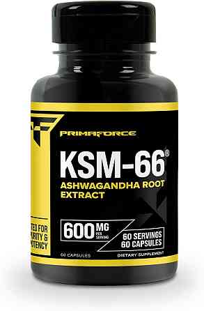Ашваганда Primaforce KSM-66, Ashwagandha Root Extract 600 mg 60 Capsules Луцьк