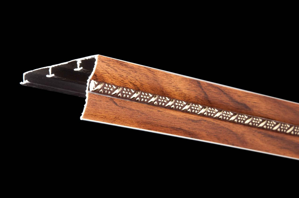 Трехрядный алюминиевый карниз БР-03 золотой дуб Бровары - изображение 1