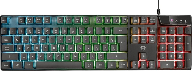 Игровая клавиатура Trust GXT 835 Azor с подсветкой проводная 3 режима LED, полноразмерная, QWERTY (а Киев - изображение 6