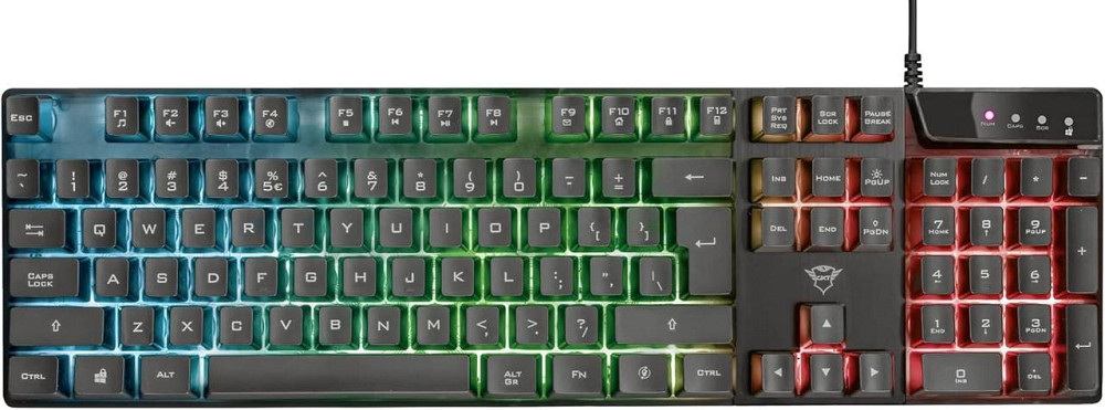 Игровая клавиатура Trust GXT 835 Azor с подсветкой проводная 3 режима LED, полноразмерная, QWERTY (английский) Киев - изображение 6