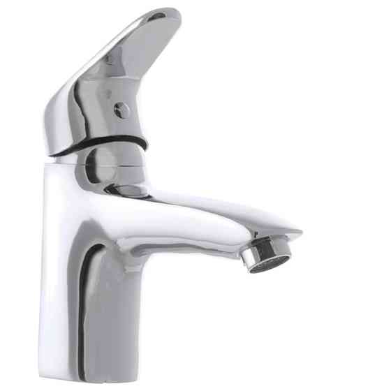 Смеситель для умывальника Cron Magic 001 с черной ручкой (CR0103) Харьков