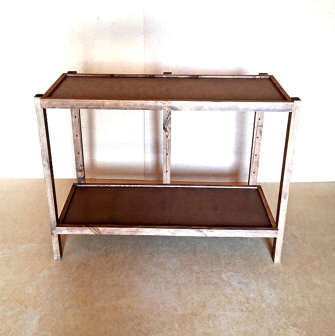 Етажерка розбірна "Честер" 2 полиці 40х100х80 капучино Миколаїв - фото 5