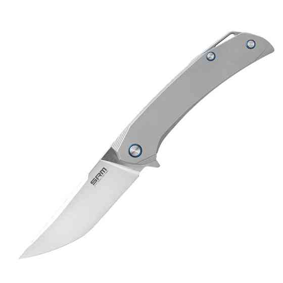 Ніж складаний туристичний SRM Asika, (9.9 см) 154CM / Titanium сірий Київ