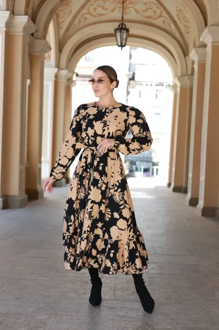 Трендова сукня міді з льону жатка Одеса - фото 14